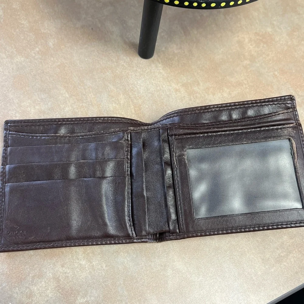 Gucci Signature GG Monogram Bi-fold Wallet